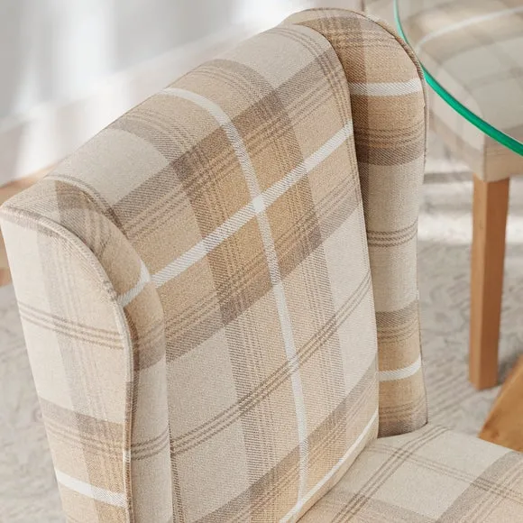 Oswald Set of 2 Dining Chairs, Country Check 3