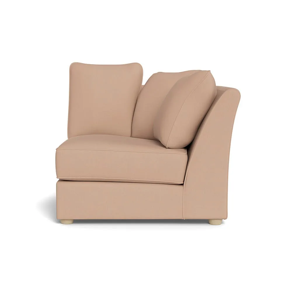 Heal's Tailor Curved Right Hand Facing Corner Unit Capelo Linen-Cotton Rosedale Natural Feet 1
