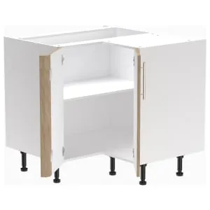 Wickes Orlando Scandi Oak Slab Corner Base Unit - 925mm 2