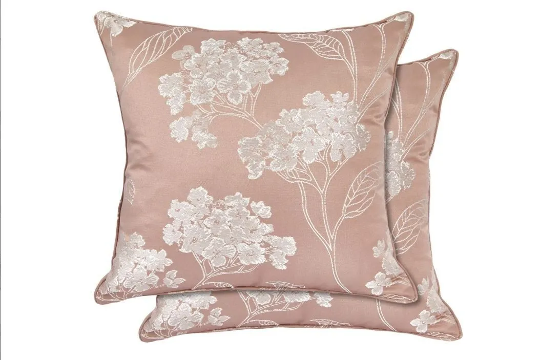 New Edge Blinds English Garden Cushion Cover in Pink