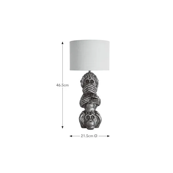 Orangutan Resin Table Lamp 6