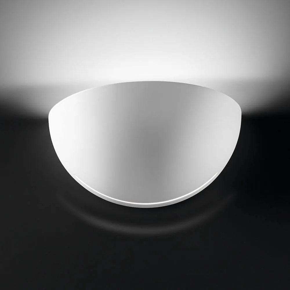 Netlighting Bisquitte Lifestyle Ceramics Plaster Wall Light White 1x E27 2