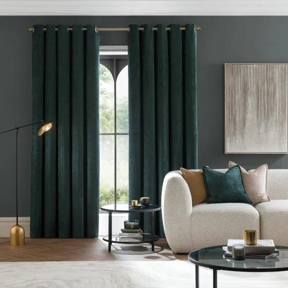 Chenille Eyelet Curtains (Blackout Available) 2