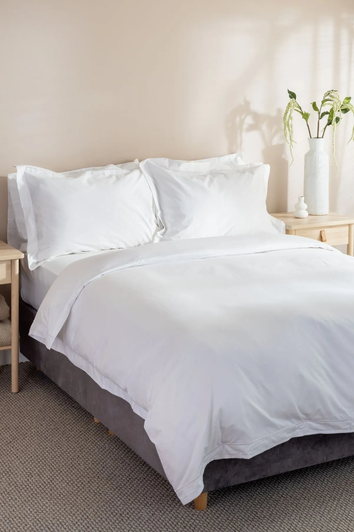 Soak&Sleep White 400TC Egyptian Cotton Duvet Cover 3