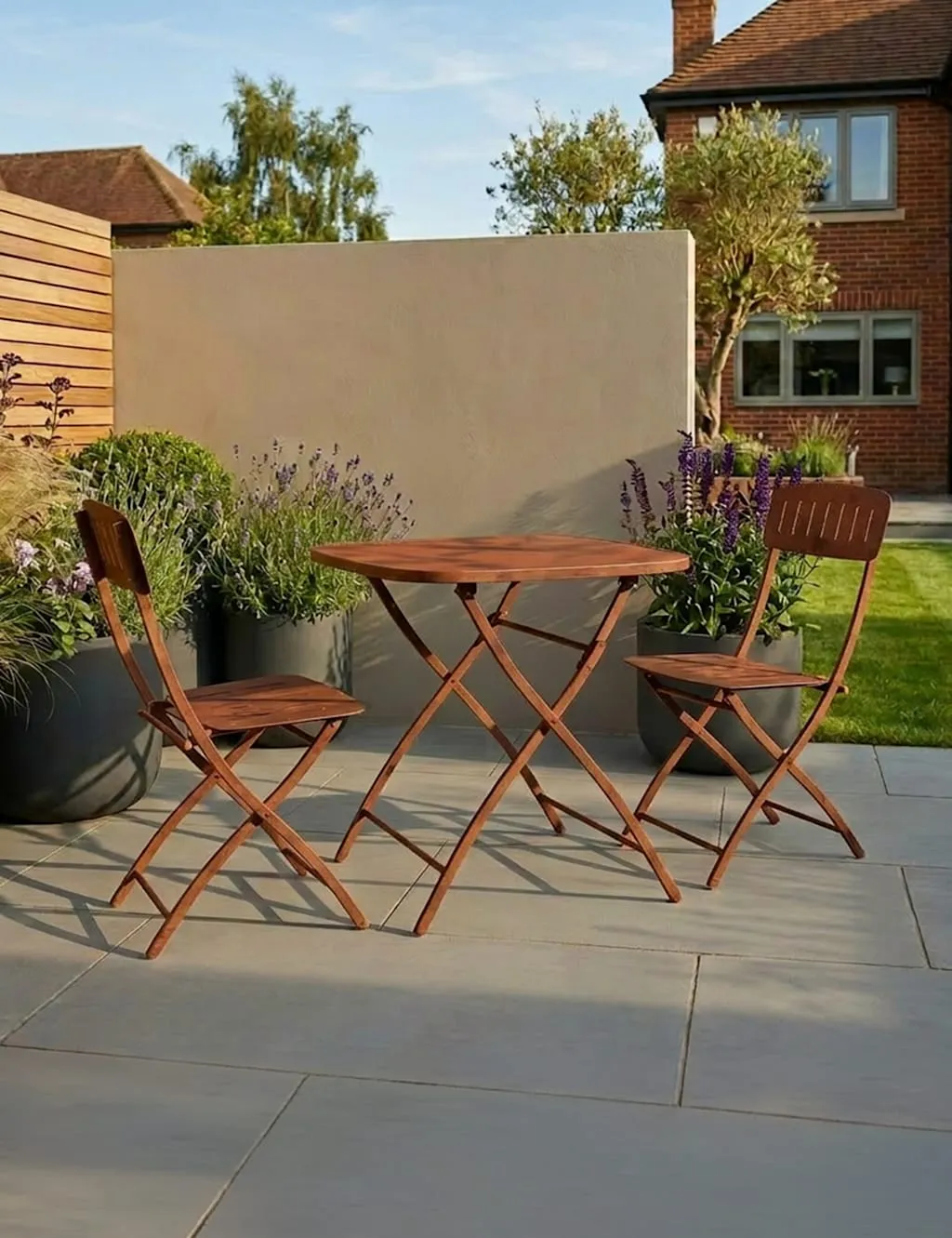 Royalcraft Venice Square Bistro Set 70cm x 70xm Orange