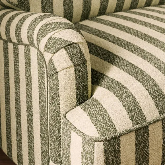 Beatrice II Striped Boucle Snuggle Chair 4