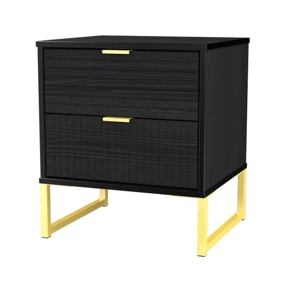 Harborne 2 Drawer Bedside Table 4