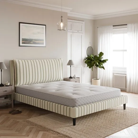 Skylar Folkstone Stripe Pillow Back Bed Frame 2