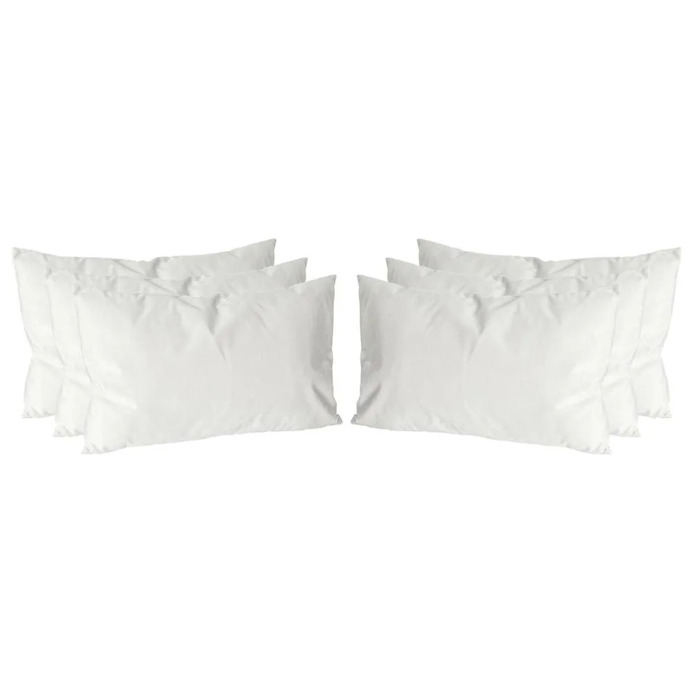 Nicola Spring Rectangle Velvet Cushions - 60cm x 40cm - Pack of 6 in Cream 1