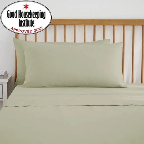 Pure Cotton Kingsize Pillowcase Pair