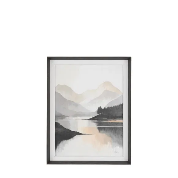 Cedar and Sage Mountain Mirrors Framed Canvas 4