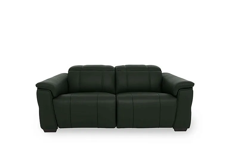 Inca NC Leather 2 Seater Power Recliner Sofa with Power Headrests - Oslo Pine