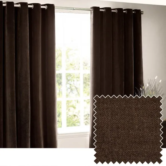 Yard Chenille Eyelet Curtains 4