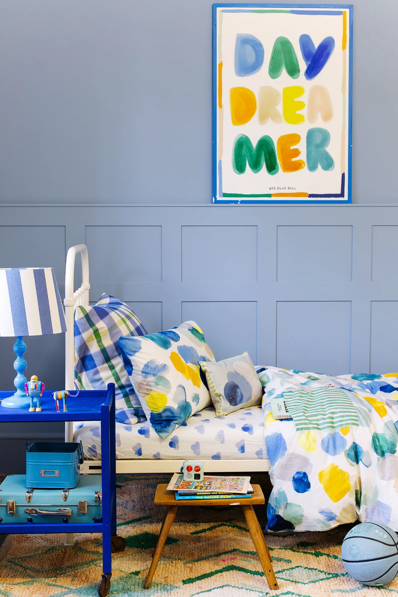 Wee Blue Bell 'Dreamer' Duvet Cover Set in Blue