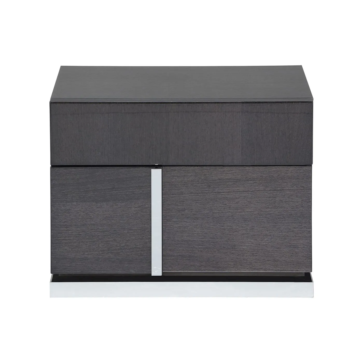 Borgia Right 2 Drawer Night Stand, Grey Gloss | Barker & Stonehouse 2