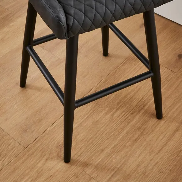 Montreal Counter Height Bar Stool, Faux Leather 4