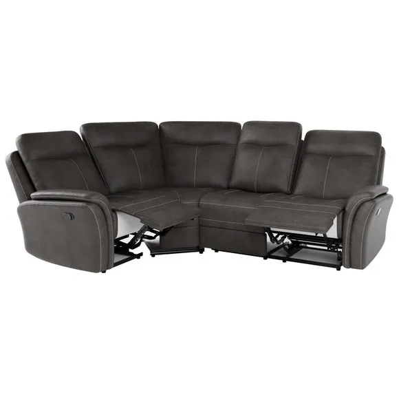 Monte Faux Suede Reclining Corner Sofa 5