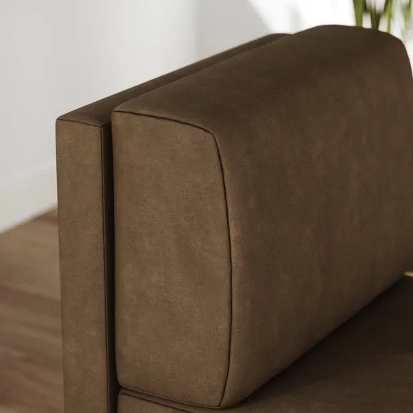 Mae Small Dining Bench, Faux Leather 3