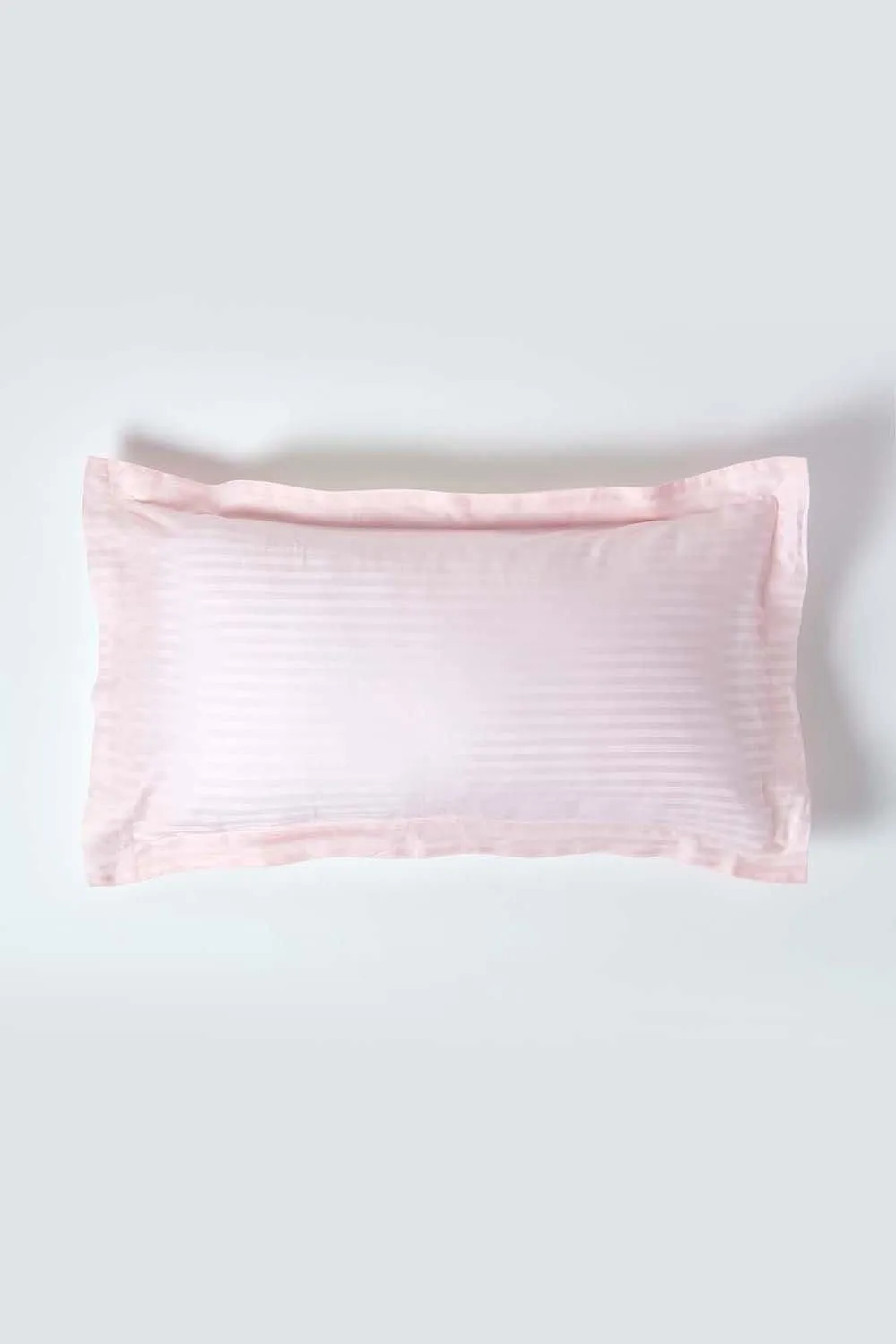 Homescapes Egyptian Cotton Ultrasoft King Size Oxford Pillowcase 330 TC in Pink 1