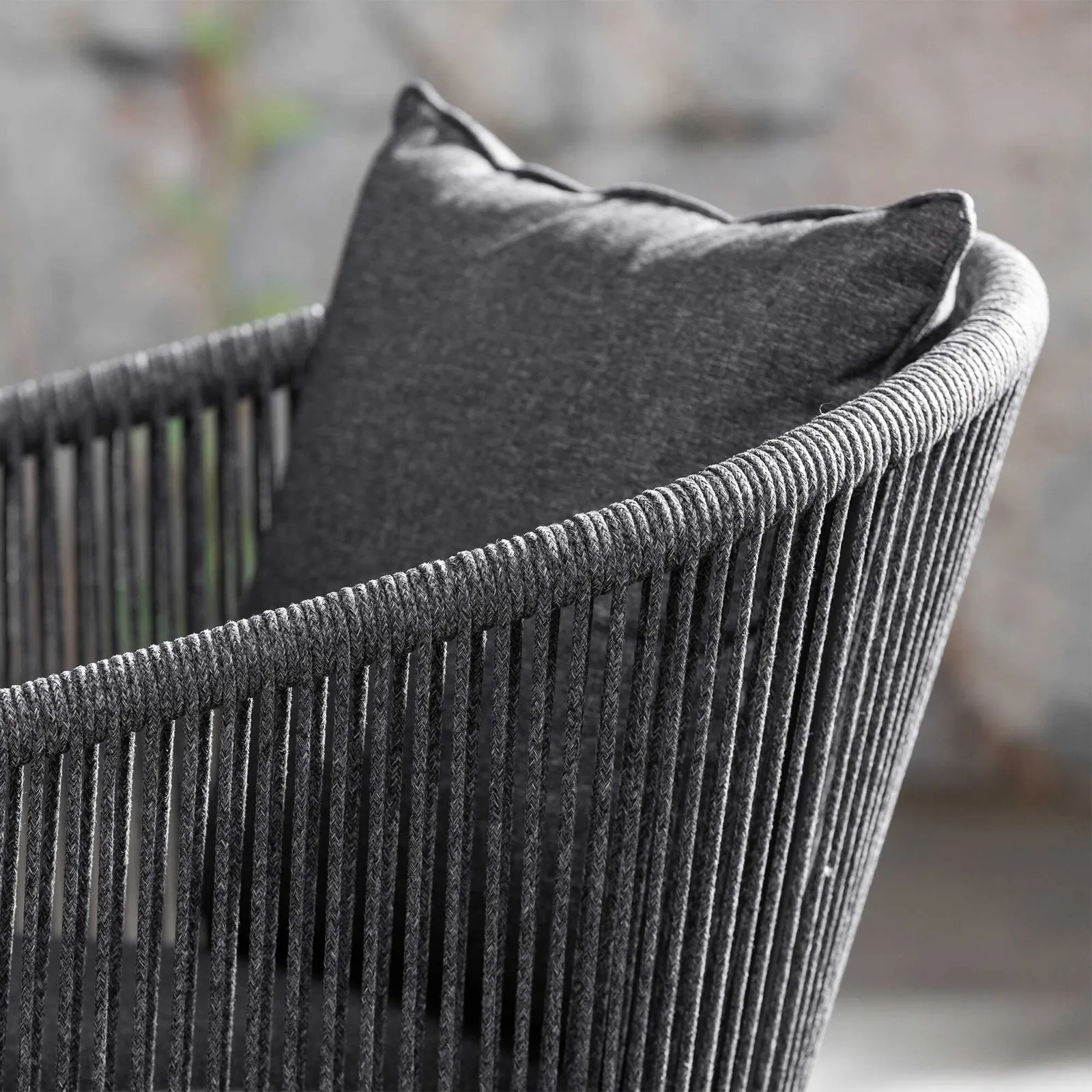 Alvor Dining Chair, Rope, Grey | Barker & Stonehouse 3