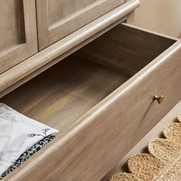 Giselle Double Wardrobe, Mango Wood 3