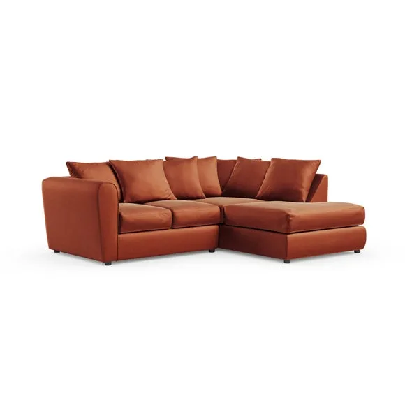 Blake Curved Arm Opulent Velvet Corner Chaise Sofa 6