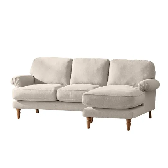Jolene Soft Texture Corner Chaise Sofa 3