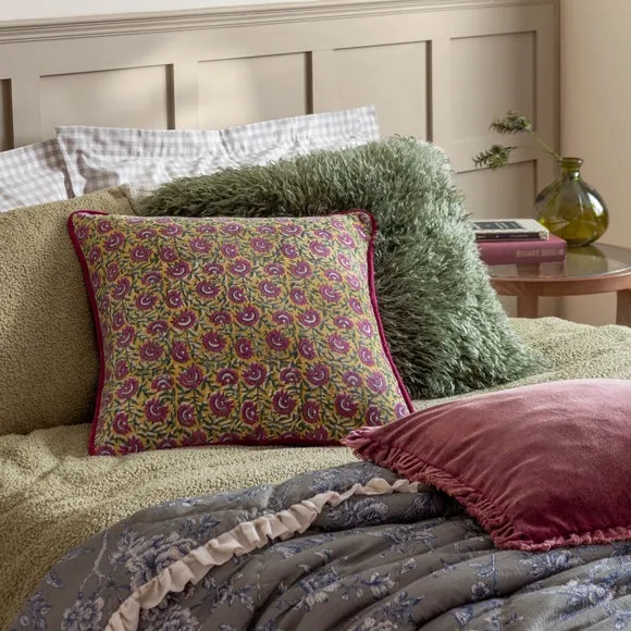 Furn. Rowan Faux Fur Square Cushion 6