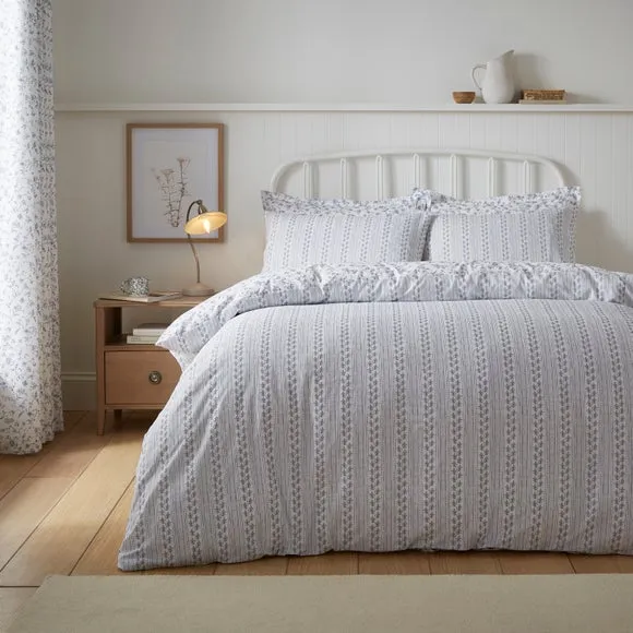 Floral Toile Polycotton Duvet Cover & Pillowcase Set 2