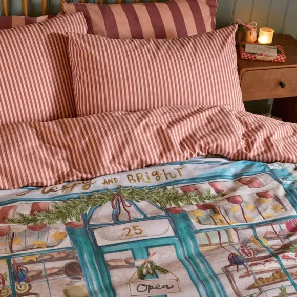 Furn. Merry and Bright Brushed Polycotton Duvet Cover & Pillowcase Set 2