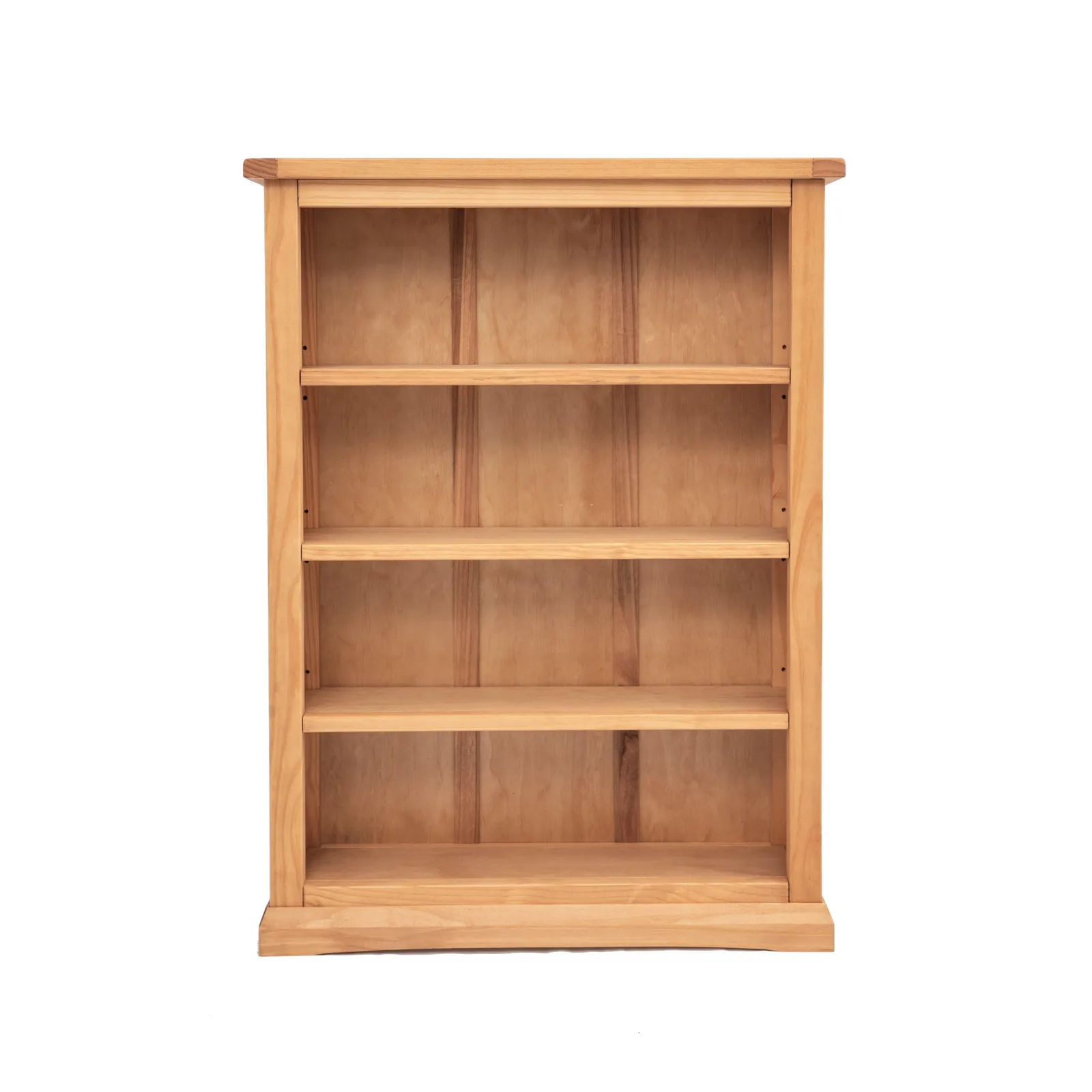 Cabinet Bits Bookcase with plinth 120x90x25cm in Light Brown