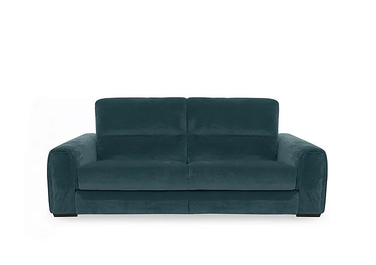 Flex Fabric 3 Seater Power Recliner Sofa with Storage Arms - Peacock