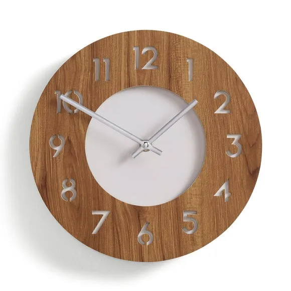 Dark Oak Effect Wall Clock 3