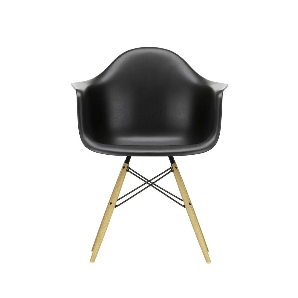 Vitra Eames DAW Armchair New Height Deep Black Ash Honey Base 2