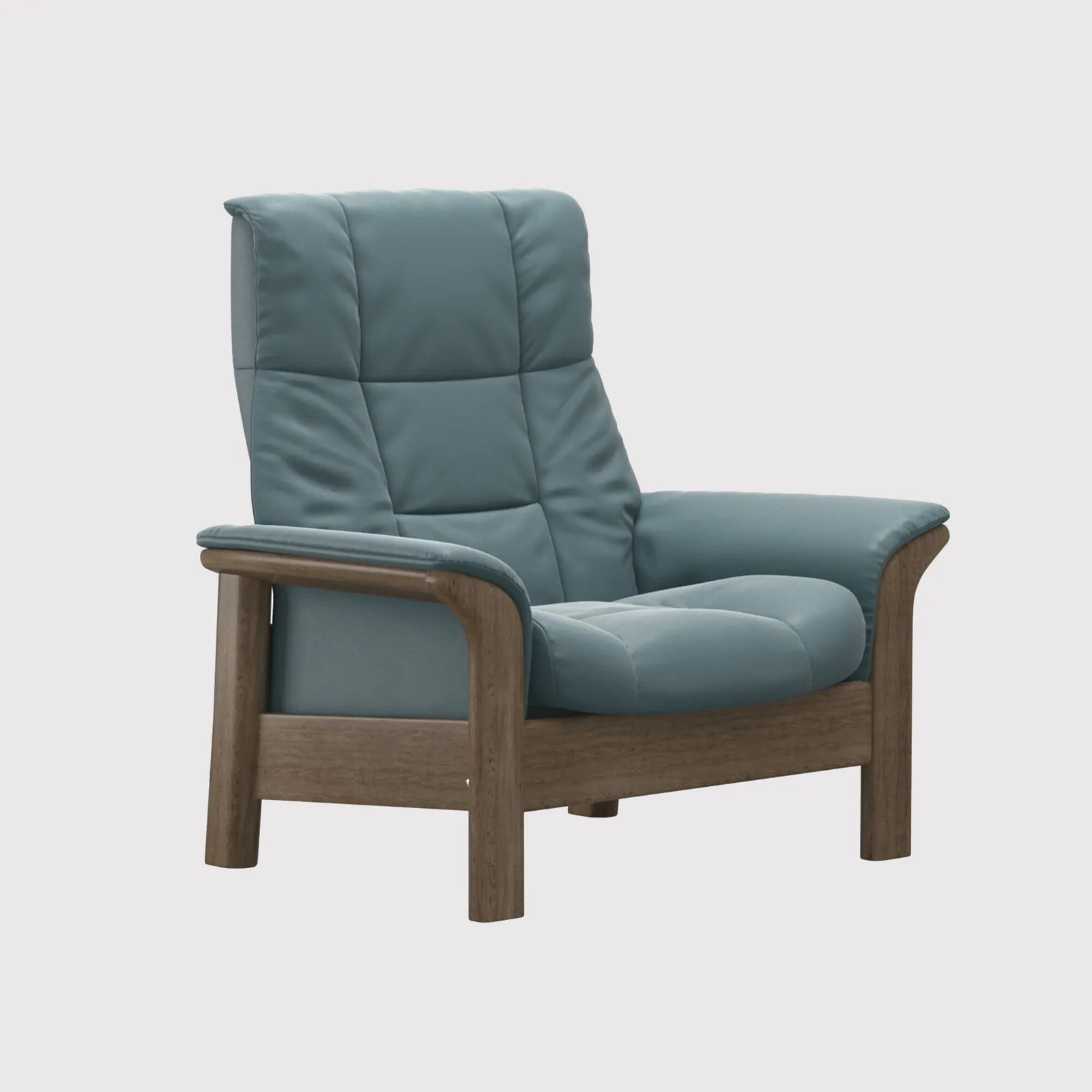 Stressless Buckingham Armchair, Blue Leather | Barker & Stonehouse