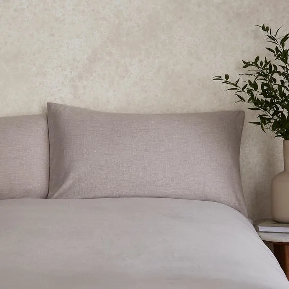 Chambray Microfibre Duvet Cover & Pillowcase Set 2