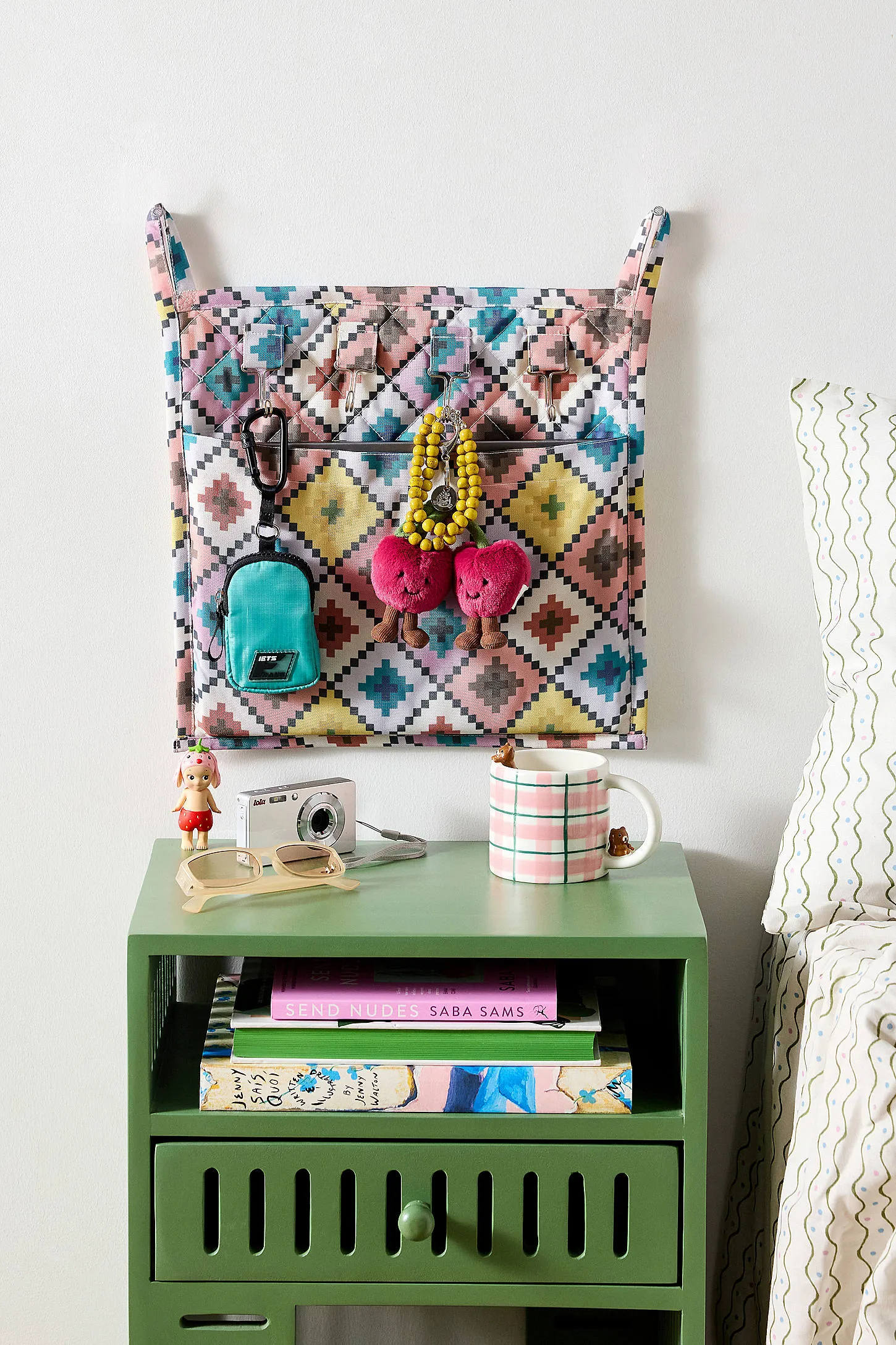Geometric Entryway Hanging Storage