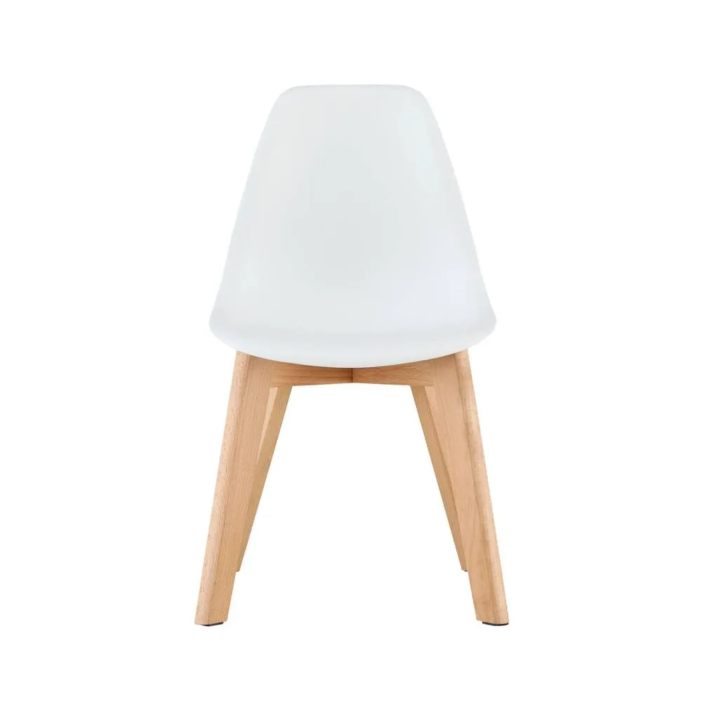 sweeek Set of 2 children's chairs Scandinavian style with beech wood in White 3