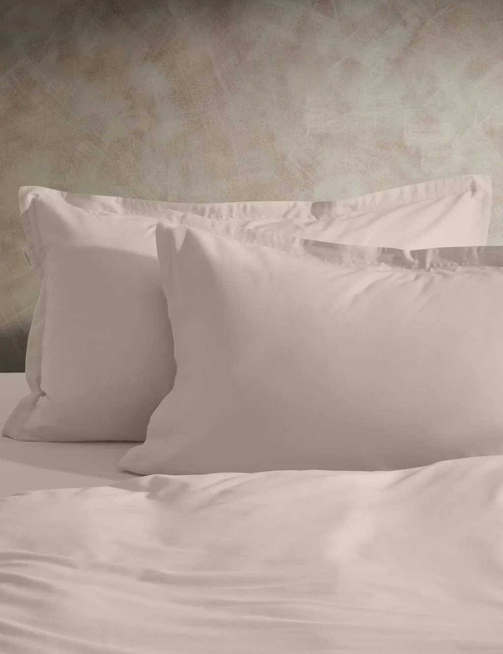 M&S X Fired Earth 2 Pack Washed Cotton Oxford Pillowcases Malm