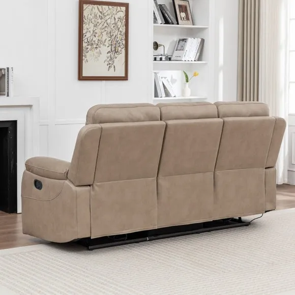 Aviemore Faux Leather 3 Seater Manual Reclining Sofa 3