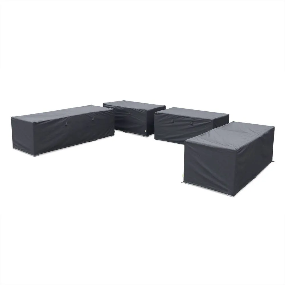 sweeek Protective covers for Tripoli & Verona garden sofa set in Dark Grey