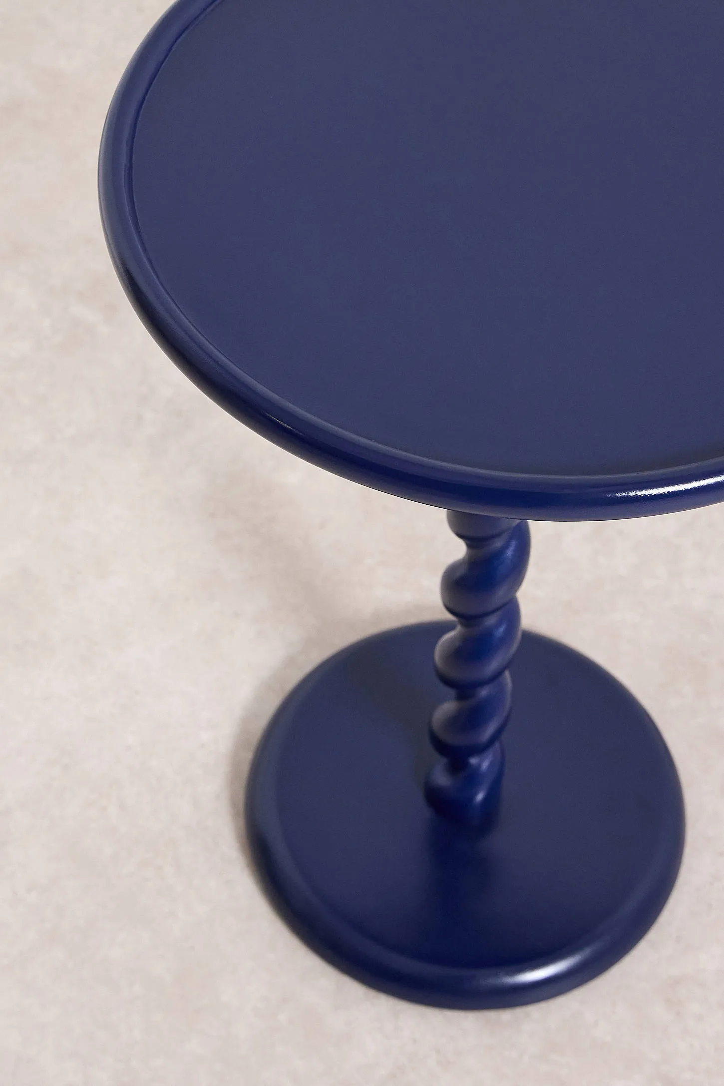 Spiral Side Table - Navy 4