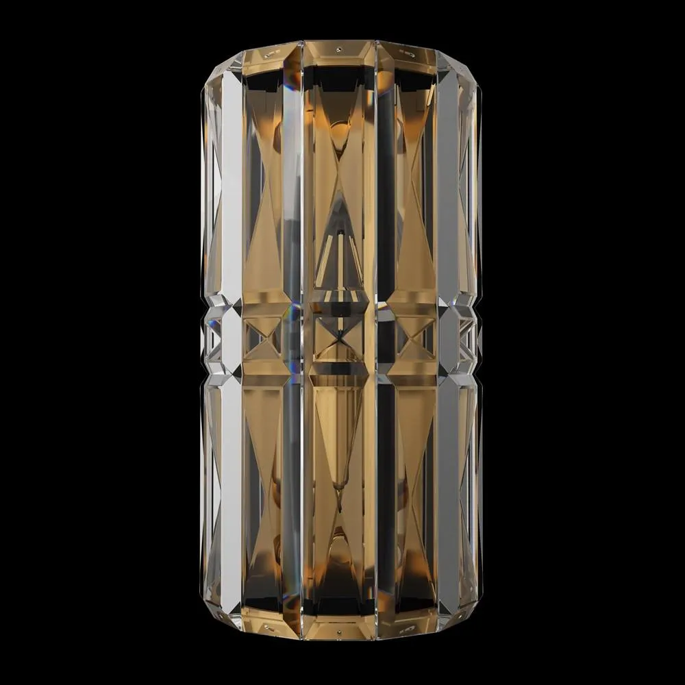 Netlighting Facet Neoclassic Glass & Crystal Wall Lamp Gold 2