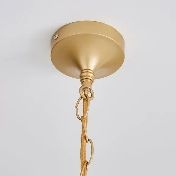 Farrah Gold Palm Leaf Pendant Light 4