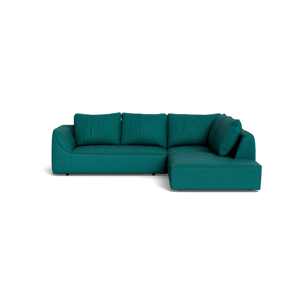 Heal's Morven Right Hand Facing Large Corner Sofa Brushed Cotton Pine 1