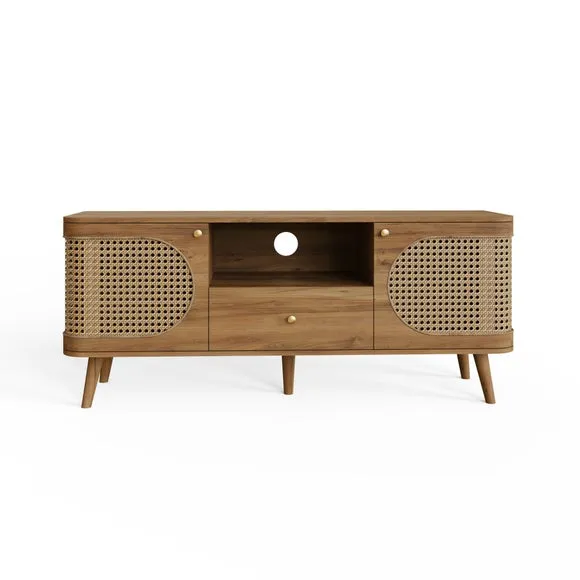 Sorrel Wide TV Unit for TVs up to 55", Wood Effect 3