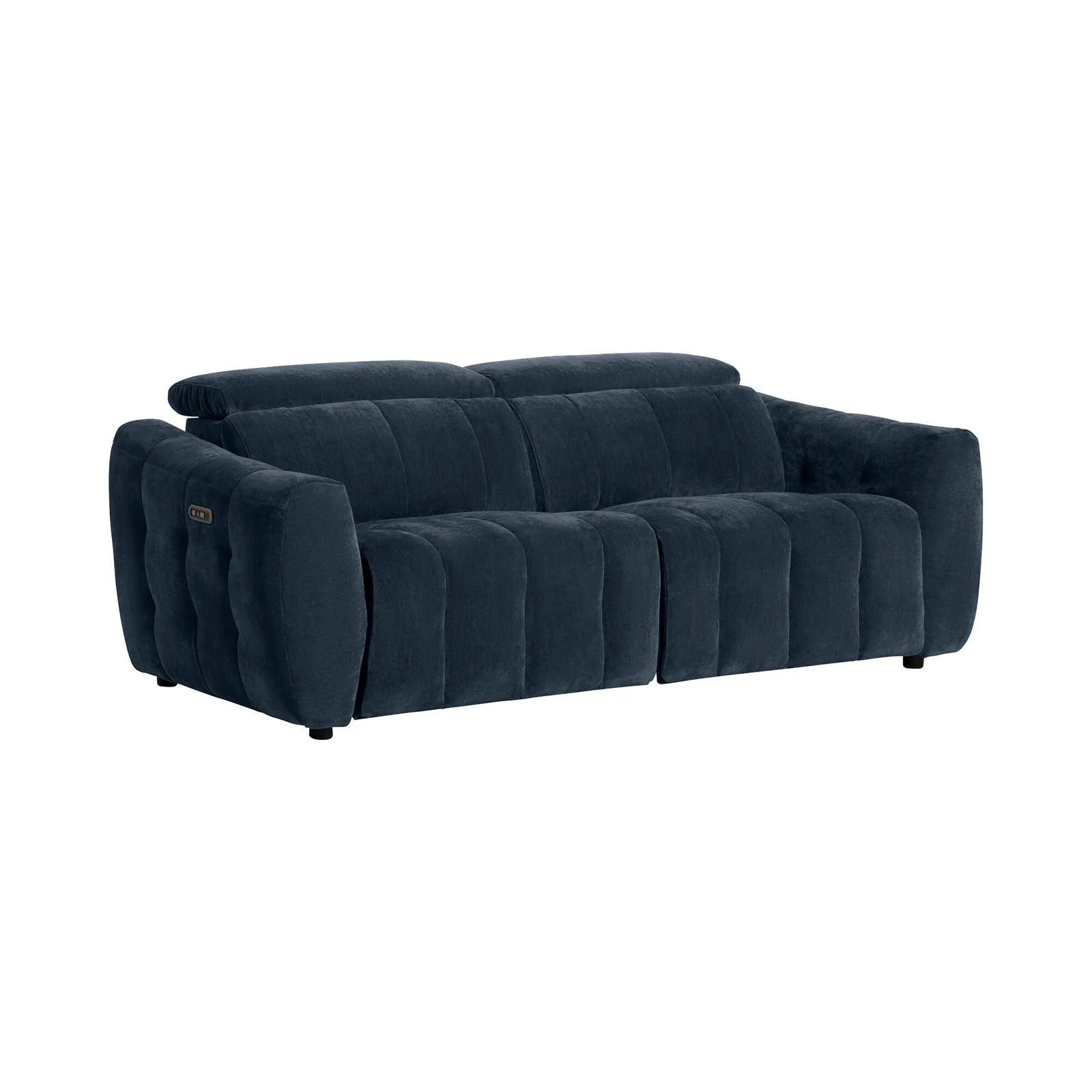 Montgomery 2.5 Power Seater & Headrest, Navy Fabric | Barker & Stonehouse 2