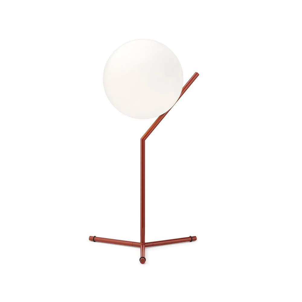 Flos IC T1 High Table Light Glossy Red Burgundy