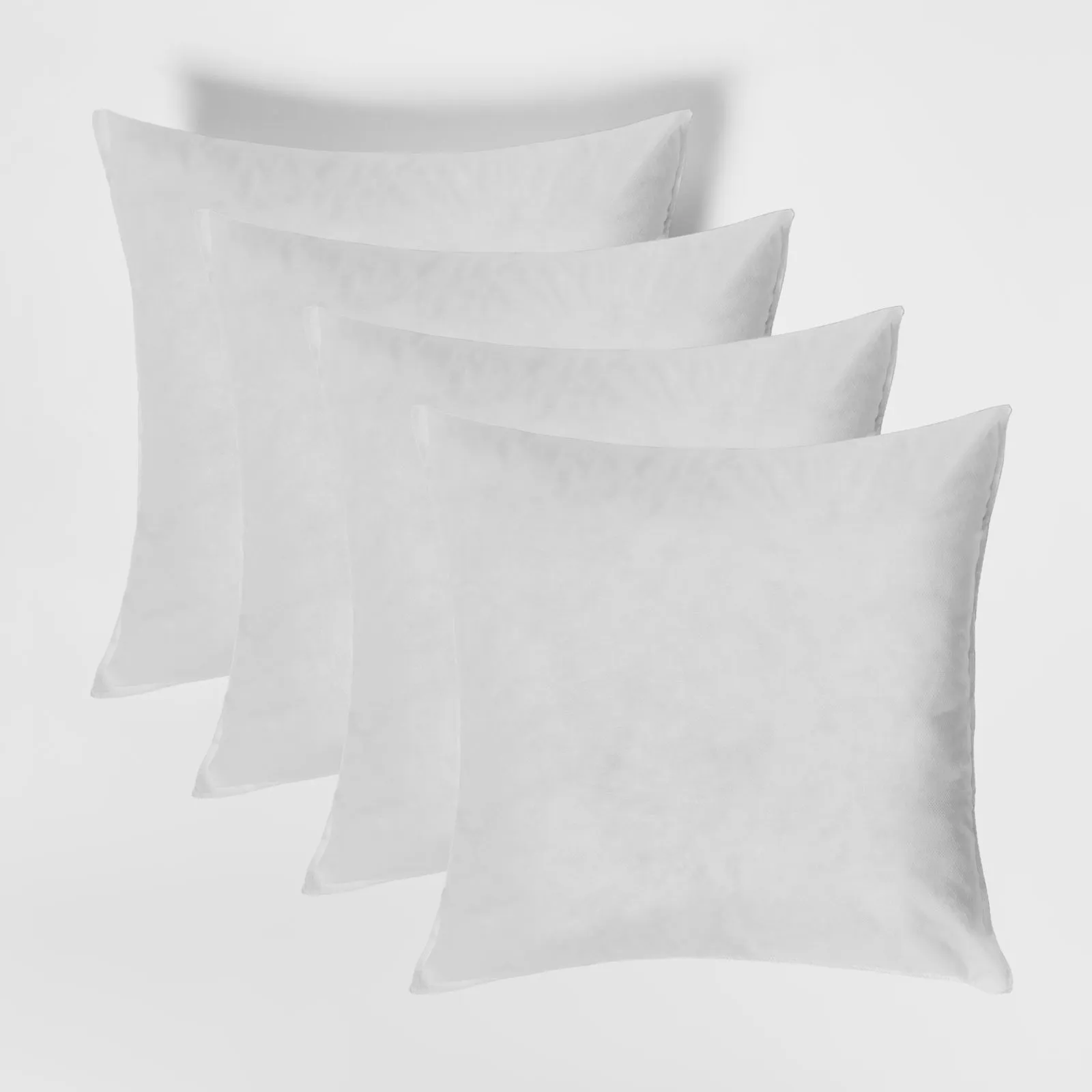 OHS 4 Pack Cushion Inserts Filler Hollowfibre Inner Pads in White