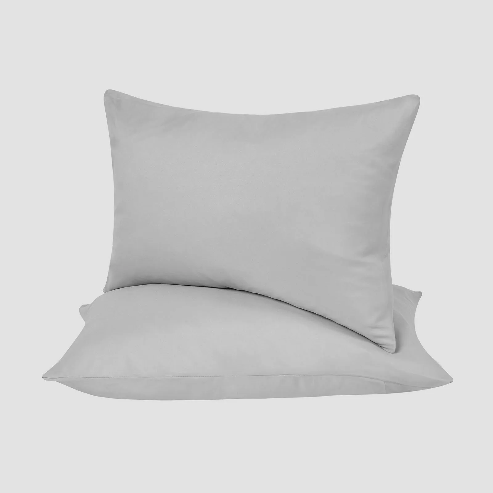 OHS 2 Pack Soft Microfibre Wrinkle Resistant Housewife Pillowcases in Grey